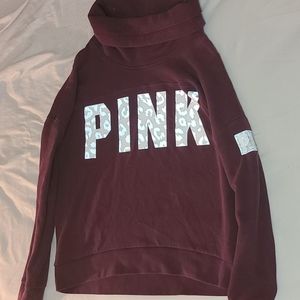 PINK letter long sleeve hoodie